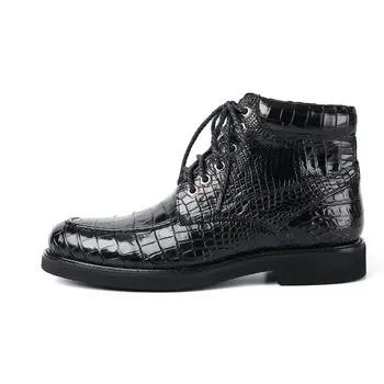Barbati Casual Nou Martin Cizme Stil Britanic Crocodil Burta Nunta de Piele Pantofi Mocasini Luxe Mens Adidasi Zapatos De Hombre
