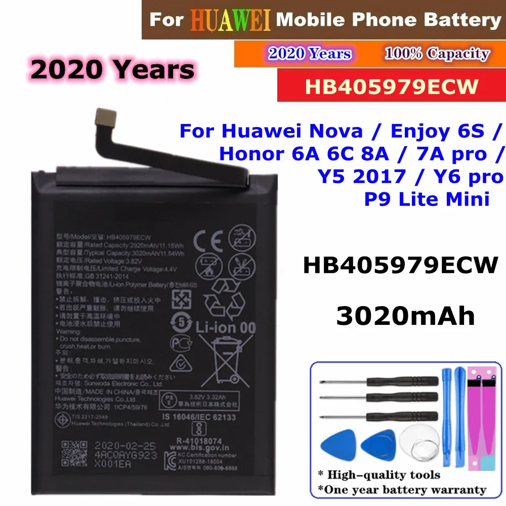 Precede handkerchief Diplomat Pentru Hb405979ecw Acumulator Pentru Huawei P9 Lite Mini Nova Bucure 6s  Onoare 6a 6c 7a/7a Pro 7s 8a Y5 Y6/y6 Pro 2017 Baterie Telefon 3020mah >  Piese telefoane mobile / 9gaguri.ro