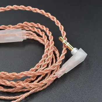 0,75 mm pentru căști cablu KZ-ZST placat cu aur stereo cupru fără oxigen high-end casti originale linie de aur răsucite upgrade-line