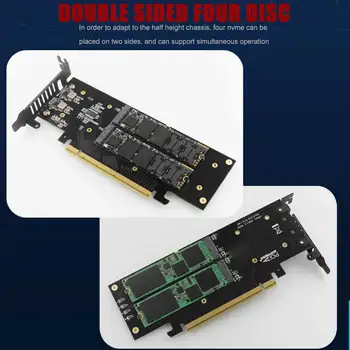 JEYI iHyper m.2 X16 LA 4X NVME PCIE3.0 GEN3 X16 LA 4*NVME RAID CARD PCI-E VROC CARD RAID Hyper M. 2X16 M2X16 4X X4 NVME*4 RAID