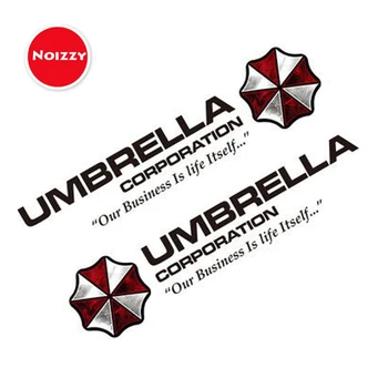 Noizzy 1 Pereche Umbrella Decal Farmec Zombie Car Auto Autocolant Logo Vinil Reflectorizant Geamul Portierei Tuning Car Styling