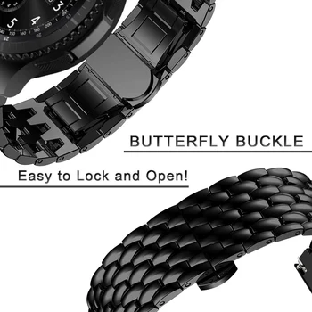 Curea de Metal Pentru Samsung Galaxy Watch 3 45mm Banda din Oțel Inoxidabil Brățară Pentru Galaxy Watch 46mm de Viteze S3 Accesorii Clasice 22mm
