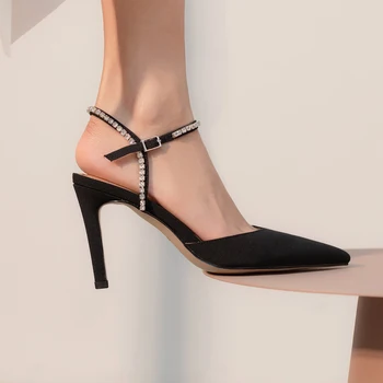 Dovereiss Moda pentru Femei Pantofi de Vara Noi Catarama Eleganta Consice 9cm Tocuri tocuri Ascuțite toe Sandale 34-41