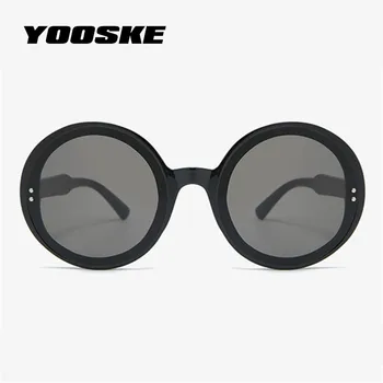 YOOSKE Vintage Rotund ochelari de Soare pentru Femei Brand de Lux Supradimensionate Gradient de Soare Ochelari de sex Feminin de Călătorie Cerc ochelari de soare pentru Femei