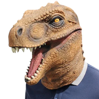 Dino Halloween Cosplay Dinozaur Jurassic Masca Masquerade Animal Mască de Latex Dinozaur Măști Festival Costum de elemente de Recuzită pentru Adulți