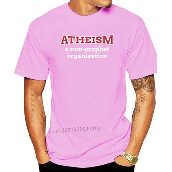 Ateismul Un Non Profetul Organizației - Mens T-Shirt - Ateu - Glumă Amuzant De Imprimare T Tricoul Mens Cu Maneci Scurte Hot Print T Shirt