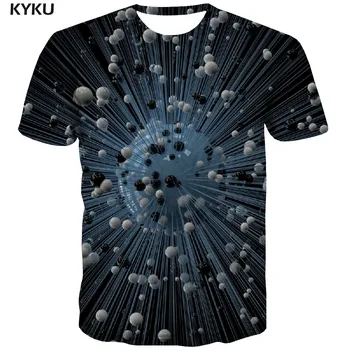 KYKU Brand Amețeli tricou Barbati Abstract Haine Anime Psihedelice Tricou Imprimat Negru Amuzant T shirt Mens Îmbrăcăminte Hip hop