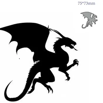 Tăiere de Metal Moare Taie Mucegai Animal dragon Decor Hârtie Album Cuțit Ambarcațiune Mucegai Lama Pumn Șabloane