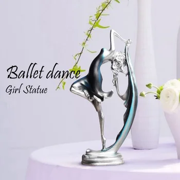 Balerina dans fată rășină statuie cifră elegant creative de artizanat desktop acasă decorare dans fata ornamente