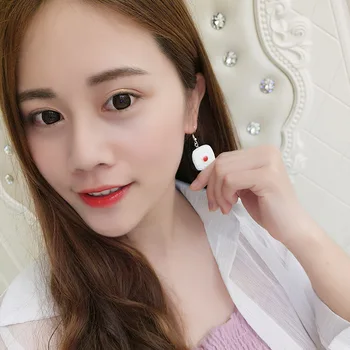 Drăguț Cârlig Cercel Femei Sushi Clip Cercei pentru Femei Alimentare de Moda Doamnelor Bijuterii Fete coreene Nou la Modă Aliaj de Zinc Pendientes