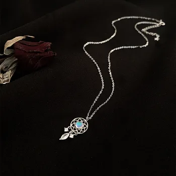 Argint 925 Ciucure Piatra de Farmec perla Pandantiv Colier pentru Femei Creative Petrecere Elegantă, Bijuterii dz458