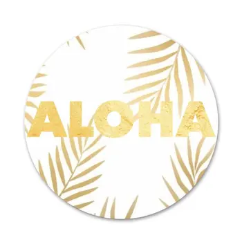 Vara Plaja Hawaii Aloha Mare Ocean Icoane Ace Insigna Decor Broșe Metalice Insigne Pentru Haine Rucsac Decor