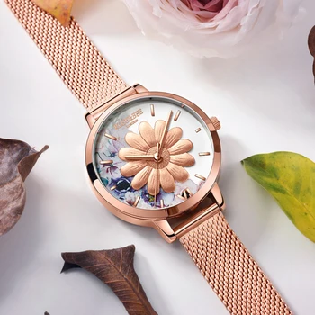 ROSE&de ALBINE Nou Brand de Top de Design de Moda Dragă Ceasuri de mana Fată Frumoasă Japonia Cuarț Ceas rezistent la apa pentru Femei Ceasuri Brățară