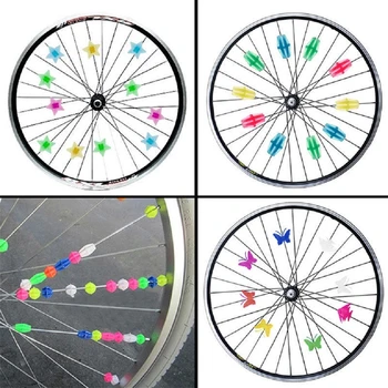 Roată De Bicicletă Vorbit Margele Din Plastic De Culoare Multi Copii Clipuri Decor Bicicleta Copii De Colorat Copil Cadouri Accesorii Ciclism