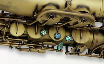 Profesionale Saxofon Tenor Bb Ton Alamă Mată De Cupru Antic Abalone Instrument Muzical Shell Butonul Sax Cu Mustiuc Caz