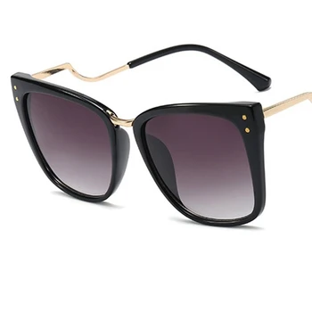La modă gradient de lentile de ochelari de soare Patrati femeie Supradimensionate Designer de Brand negru ochelari de soare femei vintage oculos feminino