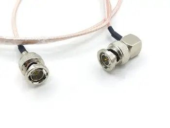 10buc 75 ohm HD SDI Video Digitale RG179 Coaxial Cablu Coadă, BNC Unghi Drept de sex Masculin de sex Masculin conector