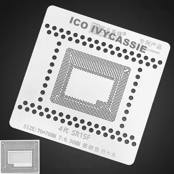 SR15F BGA Matrita Pentru Macbook CPU IC 4-a Generație de Chip Reballing Tin Planta Net Lipire Căldură Șablon Amaoe 0,30 mm Grosime