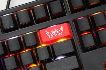 Noutatea Strălucească Prin Taste ABS Gravat WSB conceptul de stoc negru roșu pentru personalizat tastatură mecanică enter backspace esc