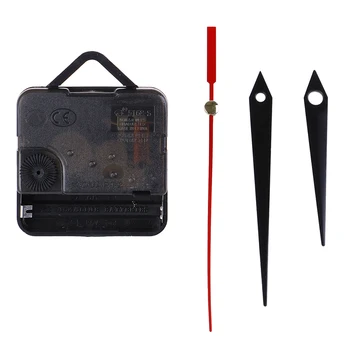 1 Set DIY Ceas de Perete Tăcut Cuarț Ac Circulație Negru și Roșu Mâinile piesă de schimb Repair Kit Set Mecanism de Ceas