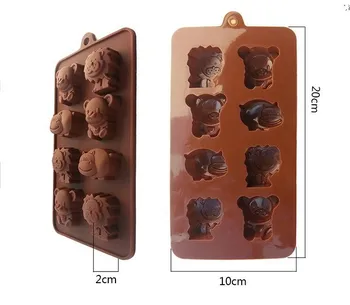 Noi Instrumente de Copt tip Animal silicon Tort Mucegai Ciocolata Jeleu Bomboane Mucegai Gheață Budinca de Matrite Bakeware Transport Gratuit