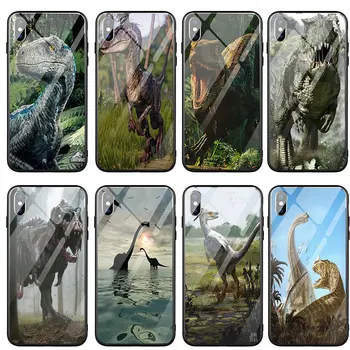 Jurassic Dinozaur Vârstă Dinossauro Sticla Temperata Mobile Cazuri de Telefon Acoperă pentru iPhone X XR XS 11 12 Pro Max 10 7 8 Plus Saci