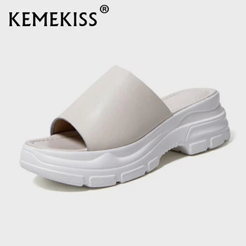 KemeKiss Femei Sandale 2021 Sandale Platforma Zip Lace Up Cataramă Din Metal De Culoare Solidă De Stradă, Încălțăminte De Moda Casual Dimensiune 34-40