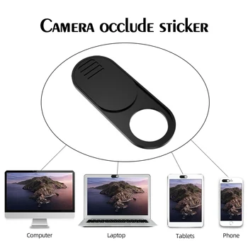 !ACCEZZ Anti Alunecat Obturatorului de Confidențialitate Camera Autocolant Magnet Plastic Slider Obiectiv Pentru iPad Macbook Tableta, Telefon, Laptop Webcam Acoperi