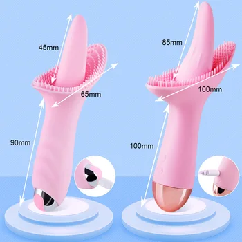 Încălzire Clitoridian G Spot Limba Lins Vibrator cu 10 Moduri de Vibrație Jucărie Sexuală pentru Femei Orală Stimulator Biberon Vagin Masaj