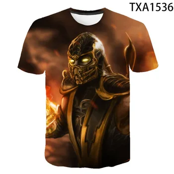 2020 Vara Noi Mortal Kombat Tricouri 3D Prined Bărbați Femei Copii T-shirt cu Maneci Scurte pentru Copii Casual Fată Băiat Topuri Rece Tees