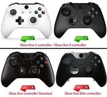 EXtremeRate Crom Albastru Direcția ABXY Set Complet Butoane de Piese de schimb pentru Xbox One S, One X Controler de Joc (Model 1708)