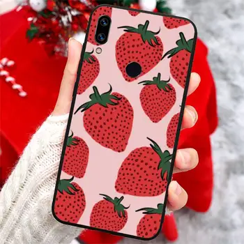 Roz Cireșe Cireșe Căpșuni fructe de Telefon Caz Pentru Xiaomi Redmi note 7 8 9 t k30 max3 9 s 10 pro lite