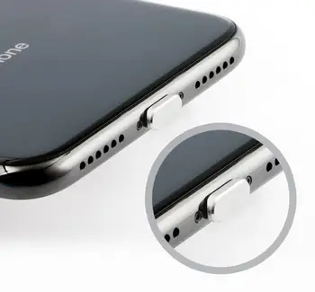 Praf de Acoperire din Aluminiu, Aliaj de Metale Portabil Anti Praf Încărcător Dock Plug Dop de Capac de Acoperire pentru iPhone 12 11 X XR Max 8 7 Plus
