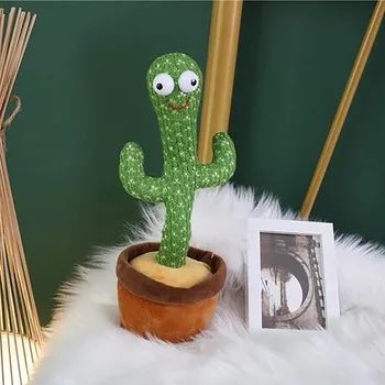 Cactus Jucării De Pluș, Electronice Dans Cactus, Cântând Și Dansând Cactus De Pluș Decor De Vacanță Cadou Pentru Copii, Amuzant Devreme