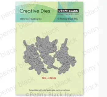 Tăiere de Metal Moare 3pc frunze de Scrapbooking din Oțel Ambarcațiuni Taie Relief Carte de Hârtie Stencil Album