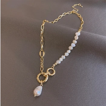 Vintage baroc neregulate perla pandantiv 2021 nou trend, moda Japoneză și coreeană femei colier partid cadouri bijuterii
