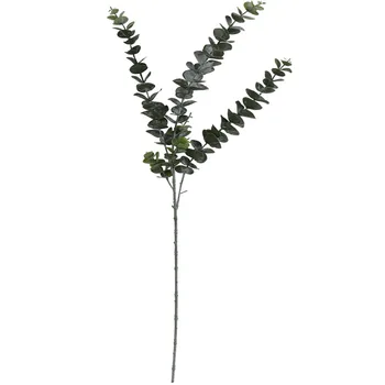 5Forks Fals Plante cu Flori de Plastic, Frunze de Eucalipt Material pentru Flori de Nunta de Perete Decor Acasă Verdeață Frunze de Plante Decor