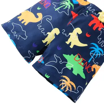 Băieți copii Haine Set Scrisoare de Imprimare Maneci Scurte O-neck T-shirt Dinozaur pantaloni Scurți Imprimare de Desene animate pentru Copii Îmbrăcăminte pentru Băieți Set