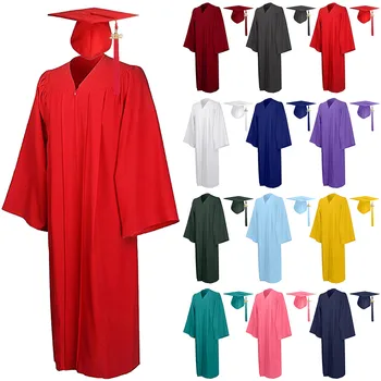 2021 Unisex Student Rochie De Absolvire Tasse Capac Pandantiv Set Formal De Liceu, Robe+Hat Set Universitare De Licență Haine Dropship
