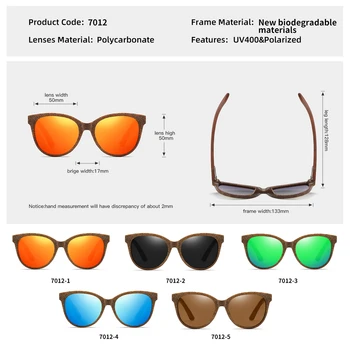 XSW New Sosire Moda ochelari de Soare Femei de Epocă din Lemn Oglindă Clasic de Epocă Ochelari de Soare Potrivit Pentru Mici Fata UV400