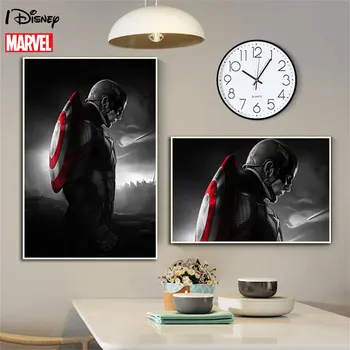 Marvel Captain America Disney Anime Avengers Poster Tablou Canvas Print Pe Arta De Perete De Imagine Pentru Camera De Zi Decor Acasă