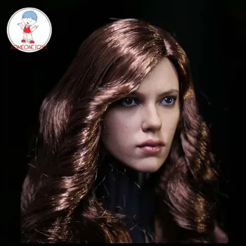 Căpitanul American Civil War Văduva Neagră 1/6 Cap de Femeie Sculpta Scarlet Johansson Natasha Cap Modelul de 12