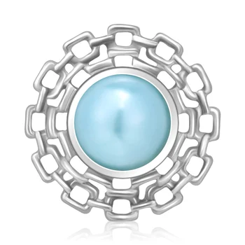 KZ3627 Nouă Frumusețe Imitații de perle Rotunde Tubulare 18MM butoane de ajustare a se potrivi 18mm snap bratara fixa bijuterii en-gros