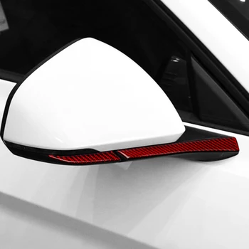 Fibra de Carbon auto interior, oglinda retrovizoare anti-coliziune benzi de decor, potrivit pentru Ford Mustang-2019 autocolante auto;