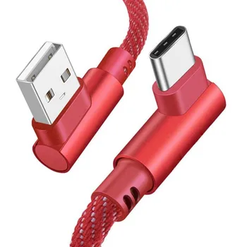 USB 3.1 De Tip C Cablu de Încărcare de 90 de Grade Unghi de Repede Sincronizare de Date de Încărcare Încărcător Cablu de 25cm
