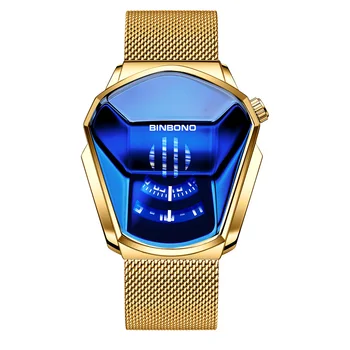 BINBOND Top Brand de Lux Militare Cuarț Omul Ceas de Aur Ceasuri de mana Omului Ceas Casual Cronograf Sport Impermeabil Ceas de mână