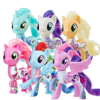 Hasbro My Little Pony De Bază Drăguț Marca Twilight Sparkle, Applejack Rainbow Dash Songbird Serenade Pinkie Pie Model Anime Cifre
