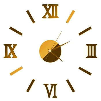 Noul Ceas de Ceas Ceasuri de Perete Horloge 3d Diy Acril Oglindă Autocolante Acasă Decorare Camera de zi Cuarț Ac