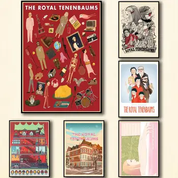 28 de Modele de The Royal Tenenbaums Documentație Poster Acasă Decal Arta Pictura Amuzant Perete Autocolant pentru cafenea Bar