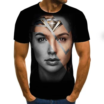 2021 vara noi bărbați și femei de imprimare 3D star beauty agrement moda sport confortabile cu maneci scurte t-shirt-6xl
